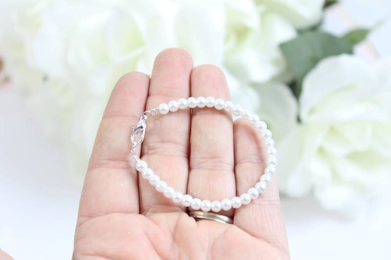 Kleine Perlen Baby Armband Für Oder Kleine Mädchen, Andenken von ittybittyBBoutique