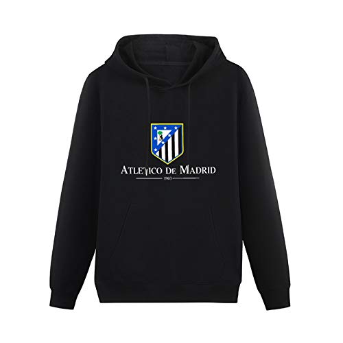 Pocket Hoodie Kangaroo Atletico Madrid Champions Long Sleeve Sweatshirts Black XXL von iut