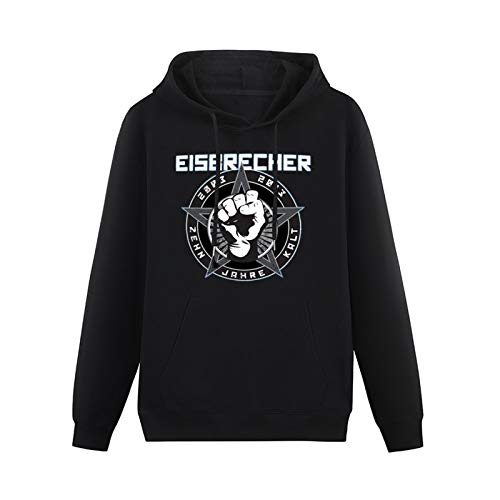 iut Pocket Hoodie Kangaroo Eisbrecher Zehn Jahre Kalt Long Sleeve Sweatshirts Black M von iut