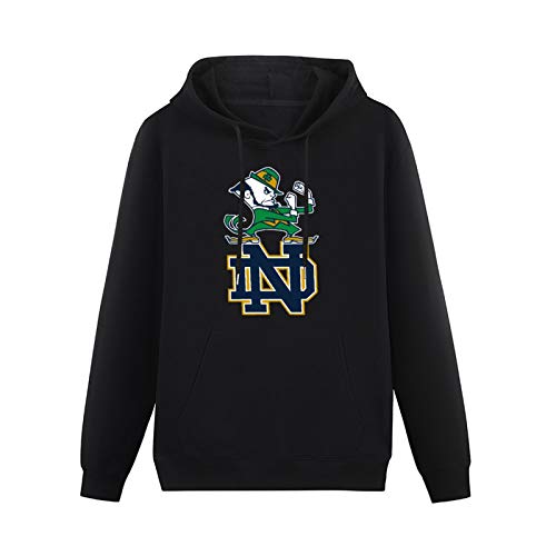 iut Pocket Hoodie Kangaroo Notre Dame Fighting Irish Long Sleeve Sweatshirts Black XL von iut