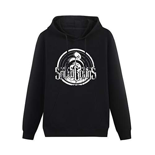 iut Pocket Hoodie Kangaroo Snowgoons Band Logo Long Sleeve Sweatshirts Black XXL von iut