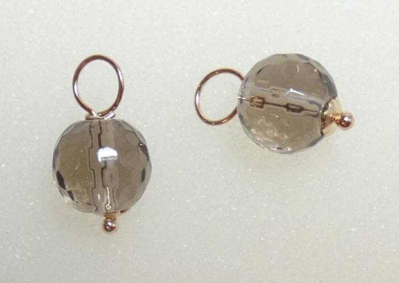 8mm Facettierte Rauchquarz Wechsel Ohrringe 14K Rose Oder Yg Filled Massiv Sterling 8mm Facettierte Rauchquarz Wechsel Ohrringe 14K Rose Oder Yg Filled Massiv Sterling von ivorynjewels