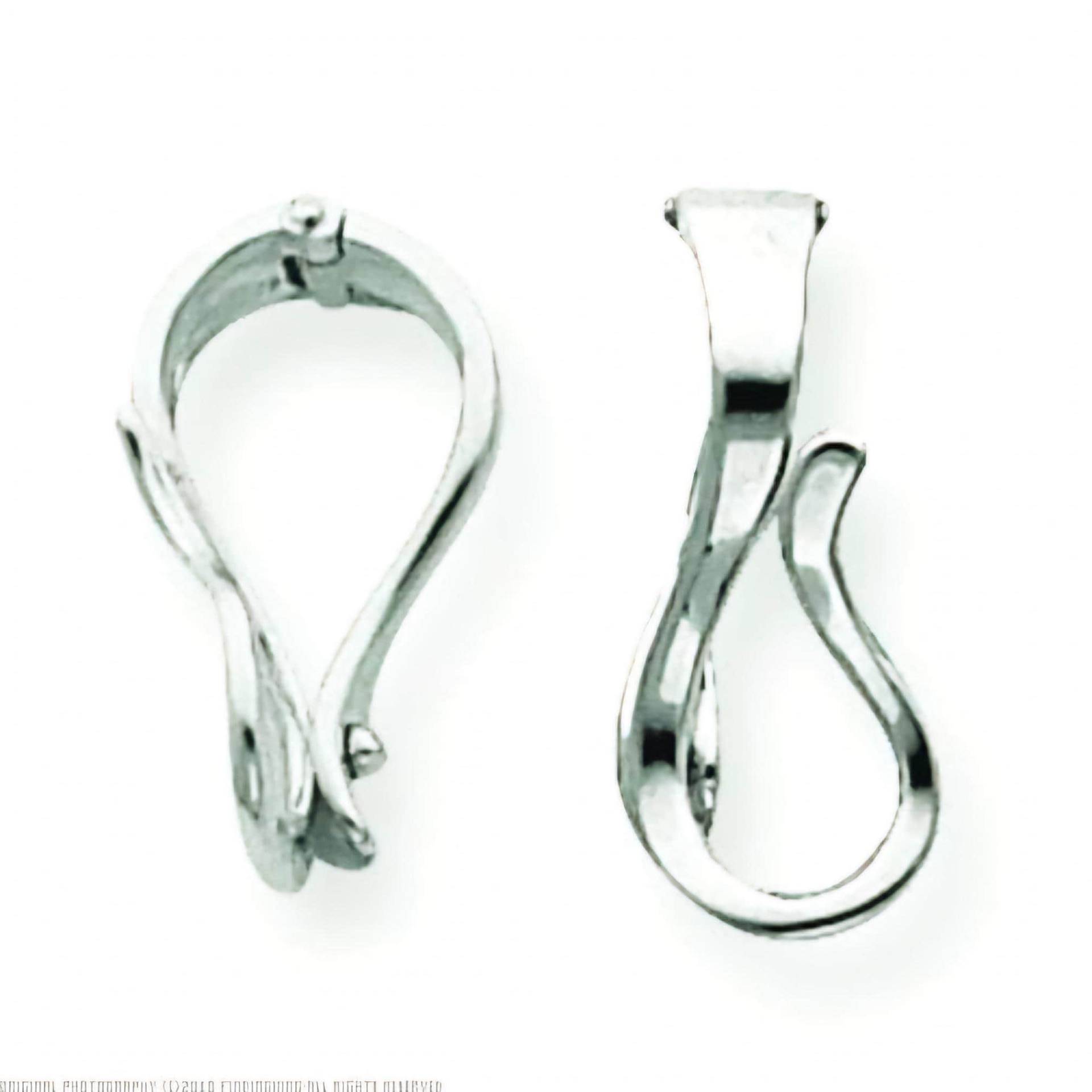 Große 9 X 21 Mm Austauschbar Anhänger Aufhänger Slide Enhancer Sterling Silber Passend Für 10 Omega von ivorynjewels