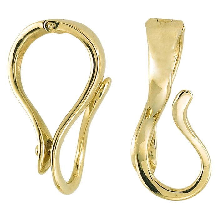 Große 9 X 21 Mm Austauschbar Anhänger Aufhänger Konverter Slide Enhancer Gold Über Sterling Passt Bis 10 Omega von ivorynjewels
