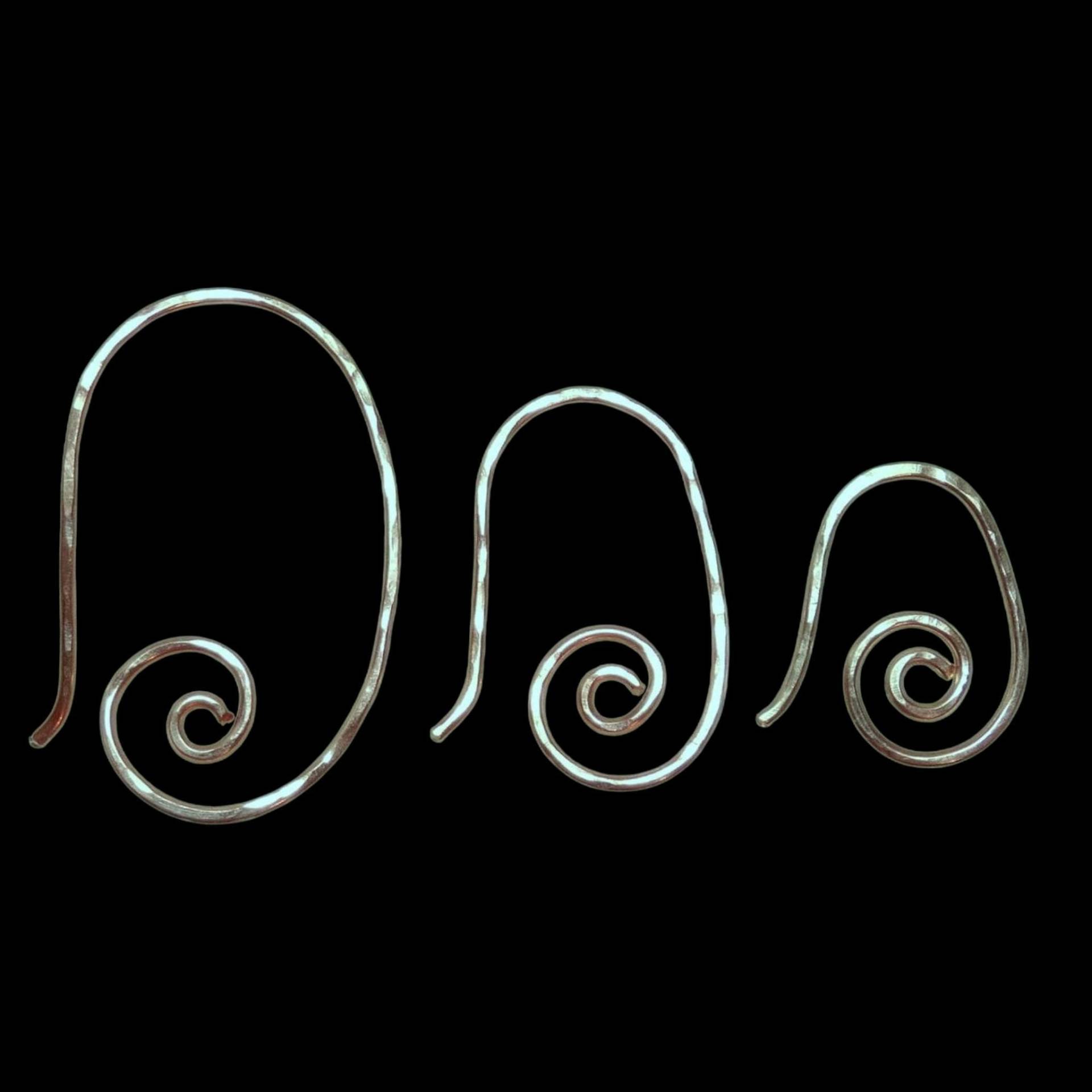 Kleine, Mittlere Oder Große Gehämmert Austauschbare Ohrring-Brisuren Gelb Rose Gold Filled, Kupfer Massivem Silber von ivorynjewels