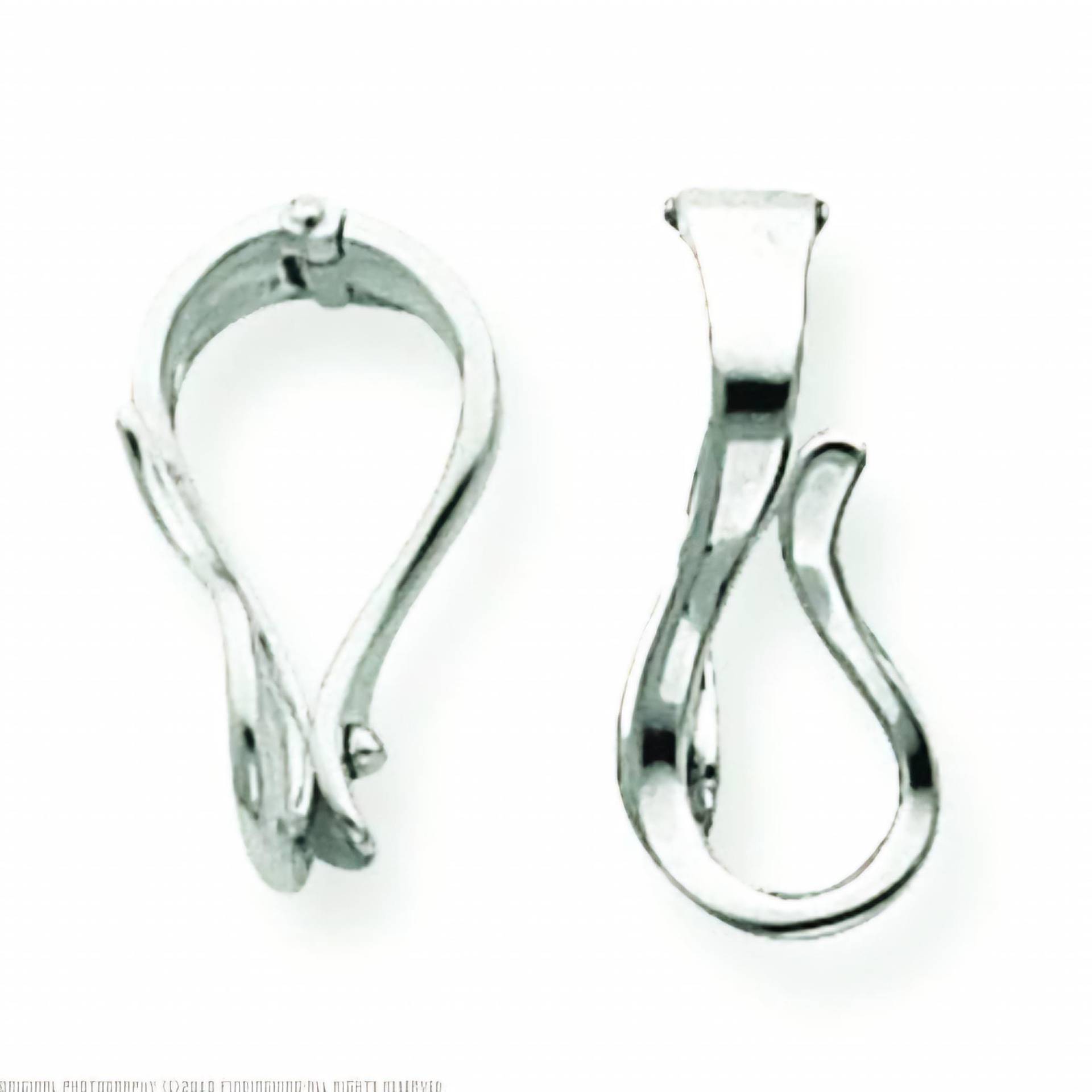 Medium 8 X 15 Mm Austauschbar Anhänger Aufhänger Slide Enhancer Sterling Silber Passt 6 Omega von ivorynjewels