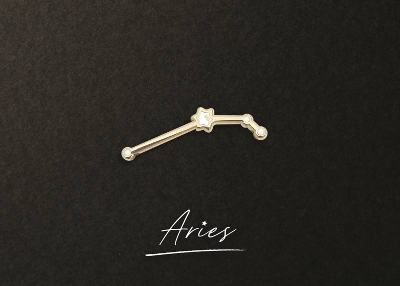 Aries Sternzeichen Constellation Pin Aries Sternzeichen Constellation Pin von ivycdraws