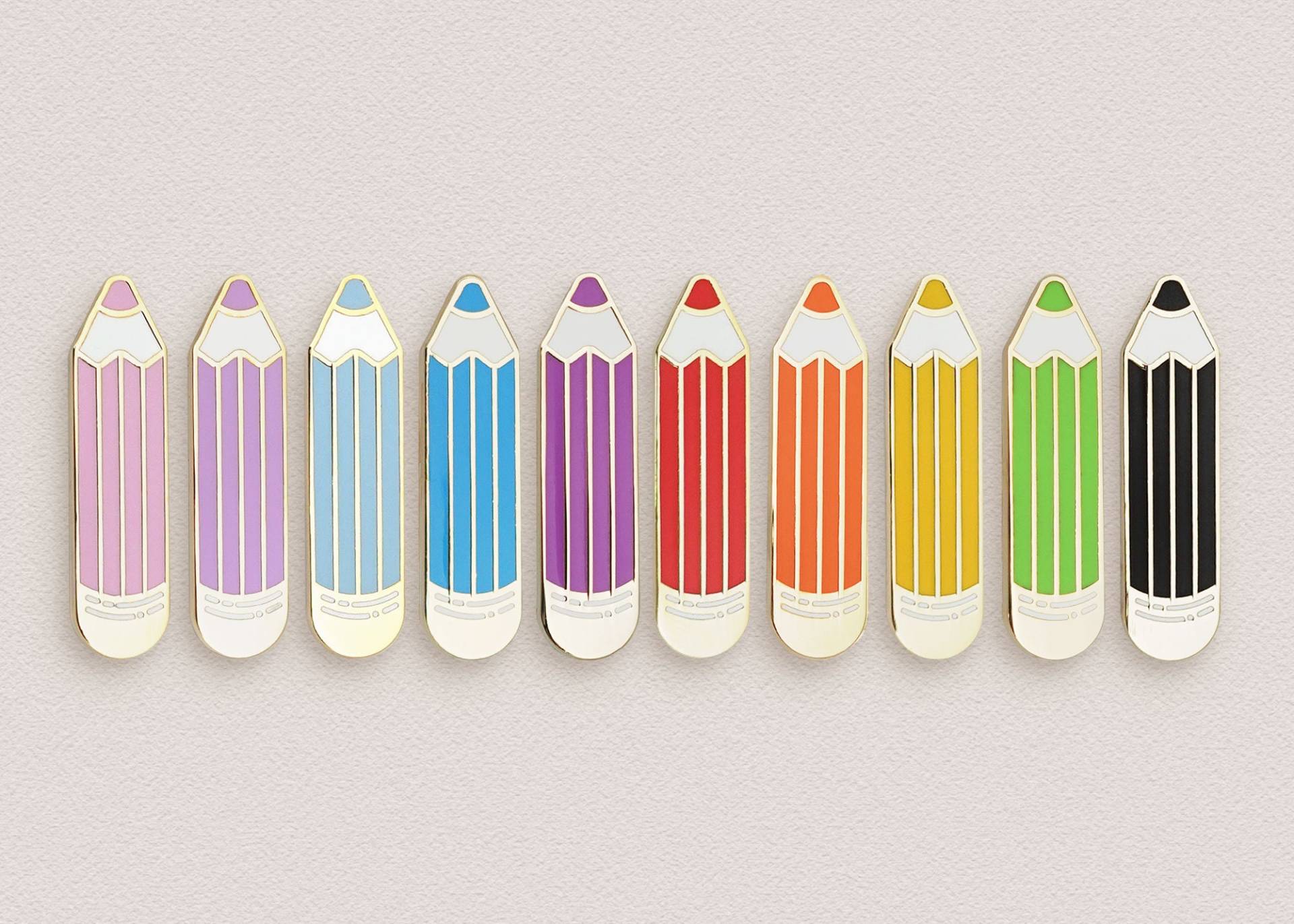 Buntstift Emaille Pins Buntstift Emaille Pins von ivycdraws