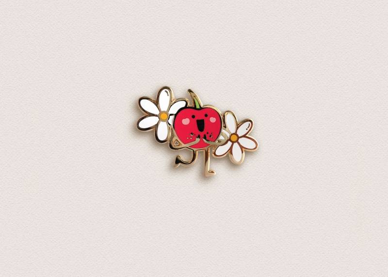 Kirschen Enamel Pin - Fröhlicher Kirschen Enamel Pin - Fröhlicher von ivycdraws