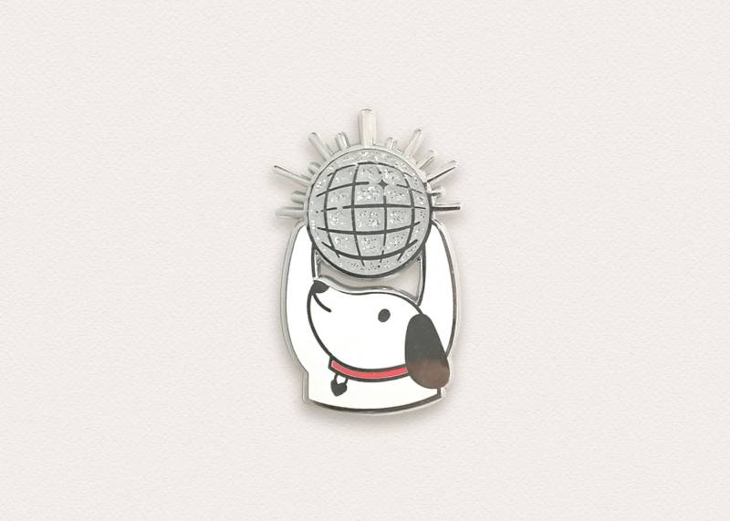 Partytier Pin - Diskohund Partytier Pin - Diskohund von ivycdraws