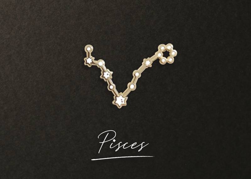 Pisces Sternzeichen Konstellation Pin Pisces Sternzeichen Konstellation Pin von ivycdraws