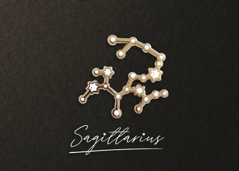 Schütze Sternzeichen Constellation Pin von ivycdraws