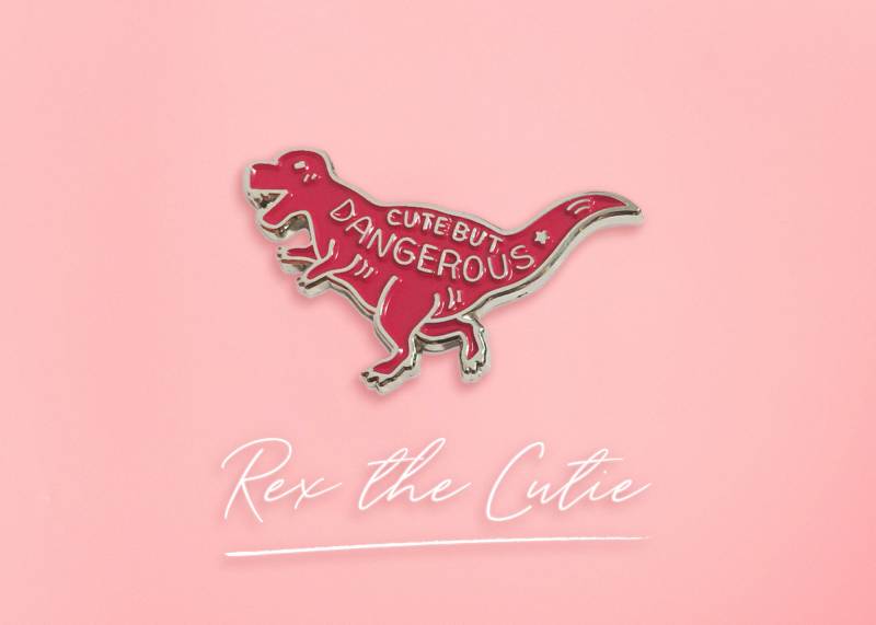 T-Rex Emaille Pin, Tyrannosaurus Rex Dinosaurier Pin T-Rex Emaille Pin, Tyrannosaurus Rex Dinosaurier Pin von ivycdraws