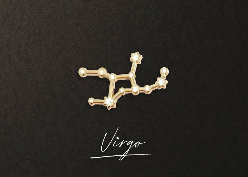 Virgo Sternzeichen Konstellation Pin von ivycdraws