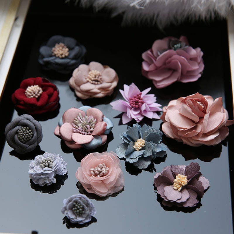 2-6 cm Breit 10-15 Stück Blume Applikationen Patches Kopfschmuck Schuhe Hüte Taschen Kleidung Dekorativ M52S68 von ivyverynice