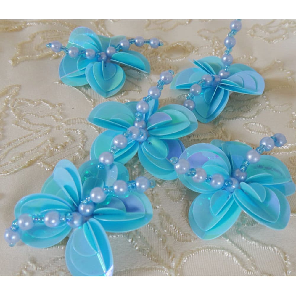 20 Stück Blau Pailletten Perlen Blumen Applikationen Aufnäher Brosche Schuhe Hüte Taschen Kleidung Dekorativ 4, 5 cm Breit M48Z51 20 Stück Blau Pailletten Perlen Blumen Applikationen Aufnäher Brosche Schuhe Hüte Taschen Kleidung Dekorativ 4, 5 cm Breit M48Z51 von ivyverynice