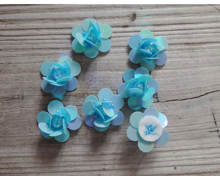50 Stück Blau Pailletten Perlen Blumen Applikationen Aufnäher Brosche Taschen Kleidung 3cm Breit M48Z48 50 Stück Blau Pailletten Perlen Blumen Applikationen Aufnäher Brosche Taschen Kleidung 3cm Breit M48Z48 von ivyverynice