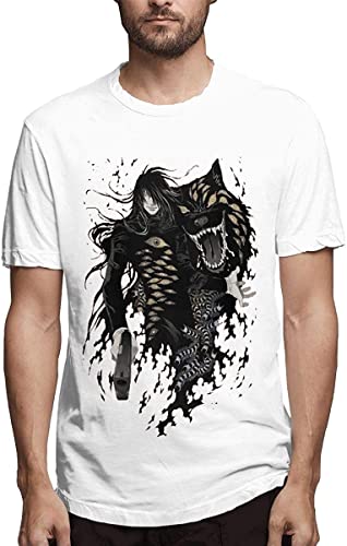 Hellsing Ultimate Short Sleeve T Shirts for Men White T-Shirts & Hemden(Medium) von iwmnggnmwi