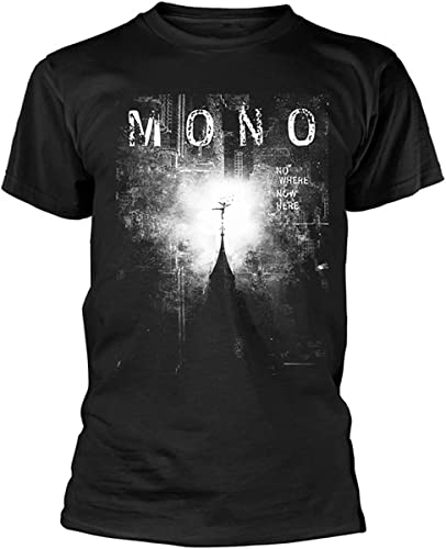 Mono T Shirt Nowhere Now Here Band Logo Mens Black T-Shirts & Hemden(X-Large) von iwmnggnmwi