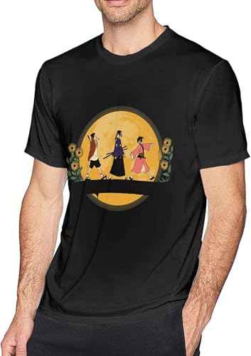 Samurai Champloo T Shirt Man Cotton Short Sleeve Casual Blouse Top Long Sleeve for Unisex Adult T-Shirts & Hemden(3X-Large) von iwmnggnmwi