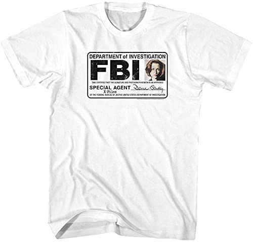 X-Files Horror Sci-Fi Thriller TV Show FBI Official ID Badge Dana Skully T-Shirt T-Shirts & Hemden(Large) von iwmnggnmwi
