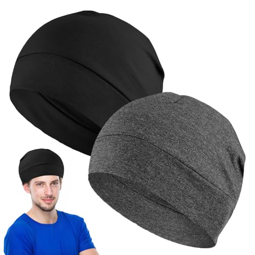 iwontalersy 2 Pack Leichte Dünne Baumwollmütze,Helm Liner leichte Schlafmütze,Fahrradmütze Unter Helm,Für Damen und Herren Geeignet iwontalersy 2 Pack Leichte Dünne Baumwollmütze,Helm Liner leichte Schlafmütze,Fahrradmütze Unter Helm,Für Damen und Herren Geeignet von iwontalersy
