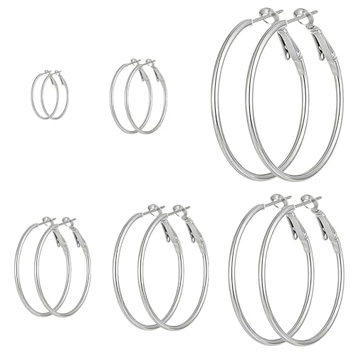 iwontalersy 6 Paar Creolen,Creolen aus Edelstahl,Hypoallergen,Adatto per l'uso Quotidiano e per le Occasioni Speciali,20/30/40/50/60/70MM iwontalersy 6 Paar Creolen,Creolen aus Edelstahl,Hypoallergen,Adatto per l'uso Quotidiano e per le Occasioni Speciali,20/30/40/50/60/70MM von iwontalersy