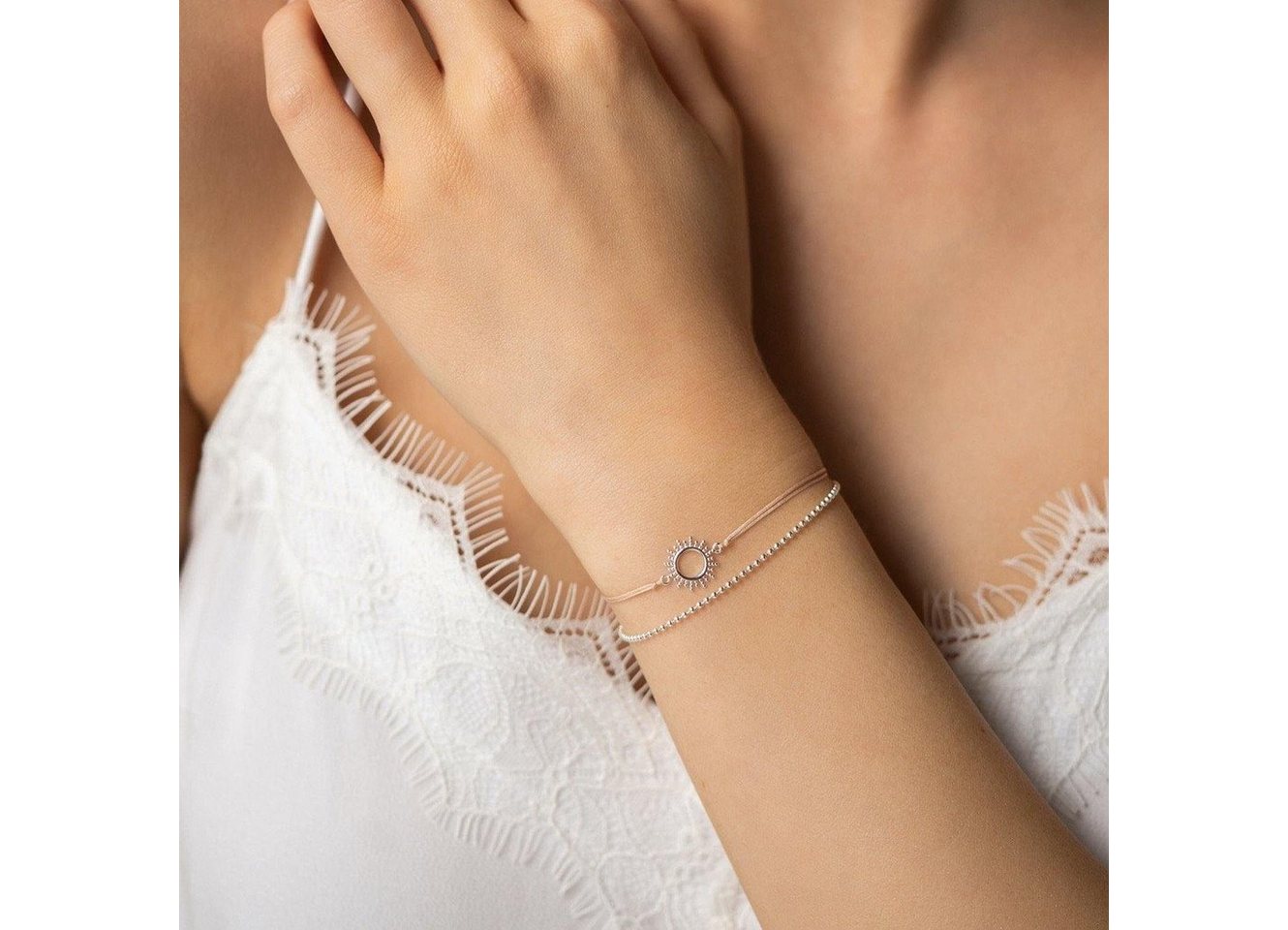 iz-el Armband Schmuckset Armband Silber - Sonne Kugelarmband, 925 Sterling Silber von iz-el