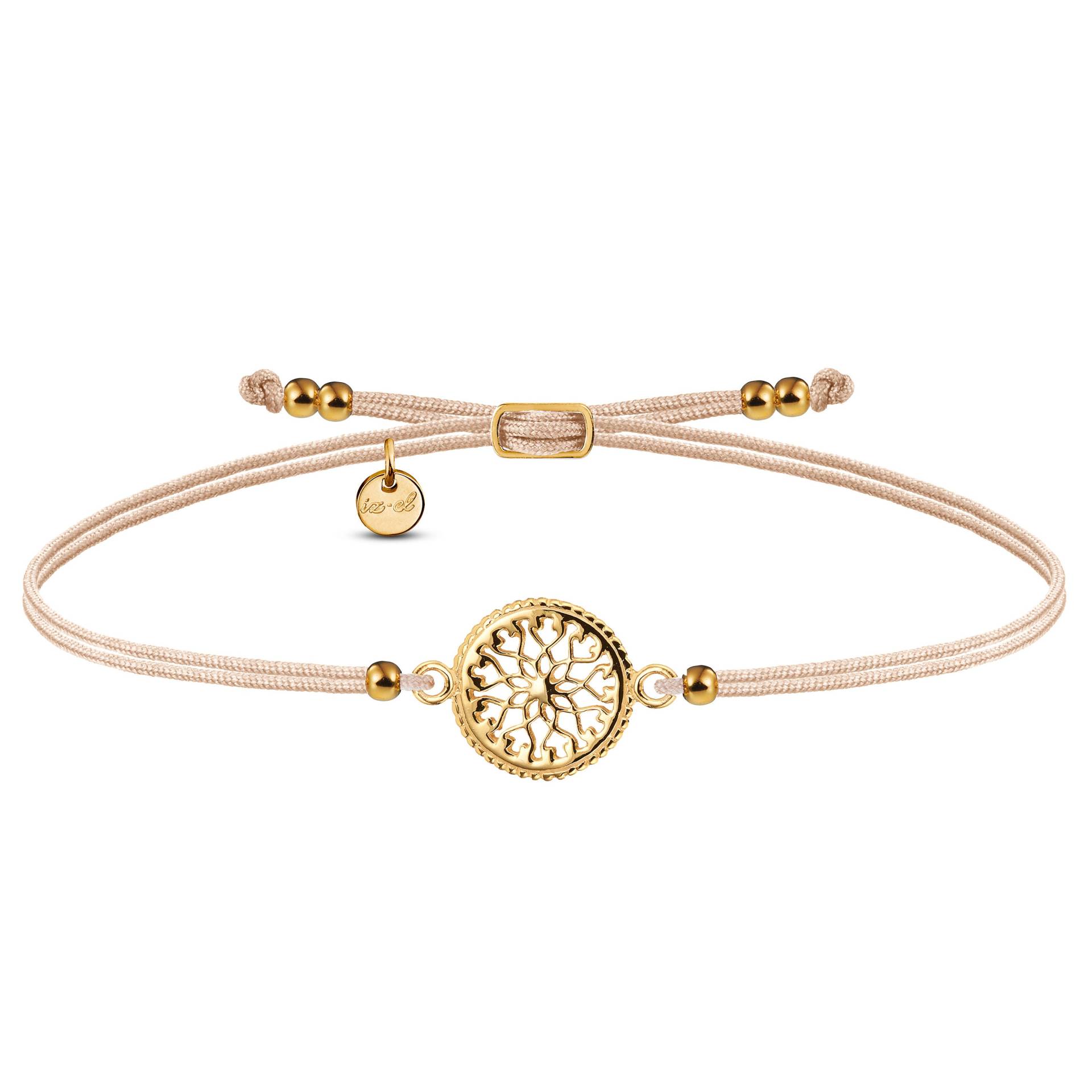 Armband Kleines Sonnenmandala 925 Silber Vergoldet Armband Kleines Sonnenmandala 925 Silber Vergoldet von izeldesign