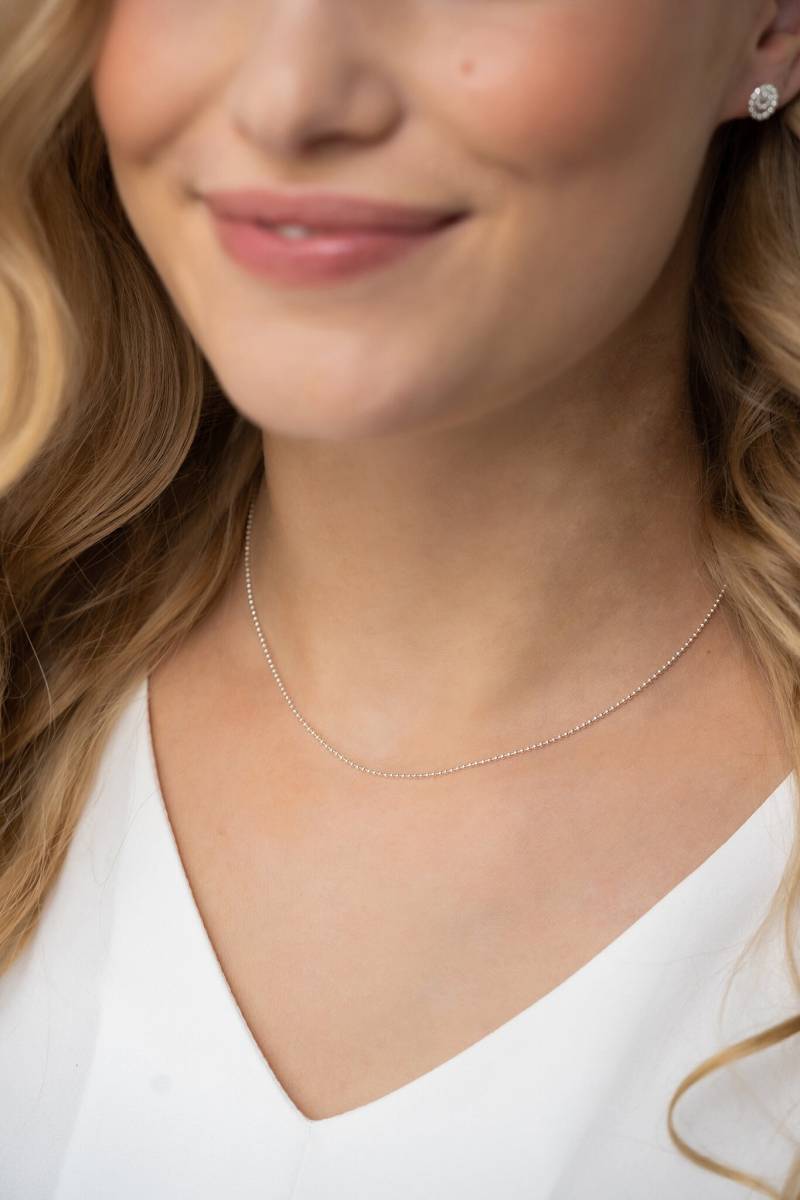 Basic Kugelkette 925 Silber von izeldesign