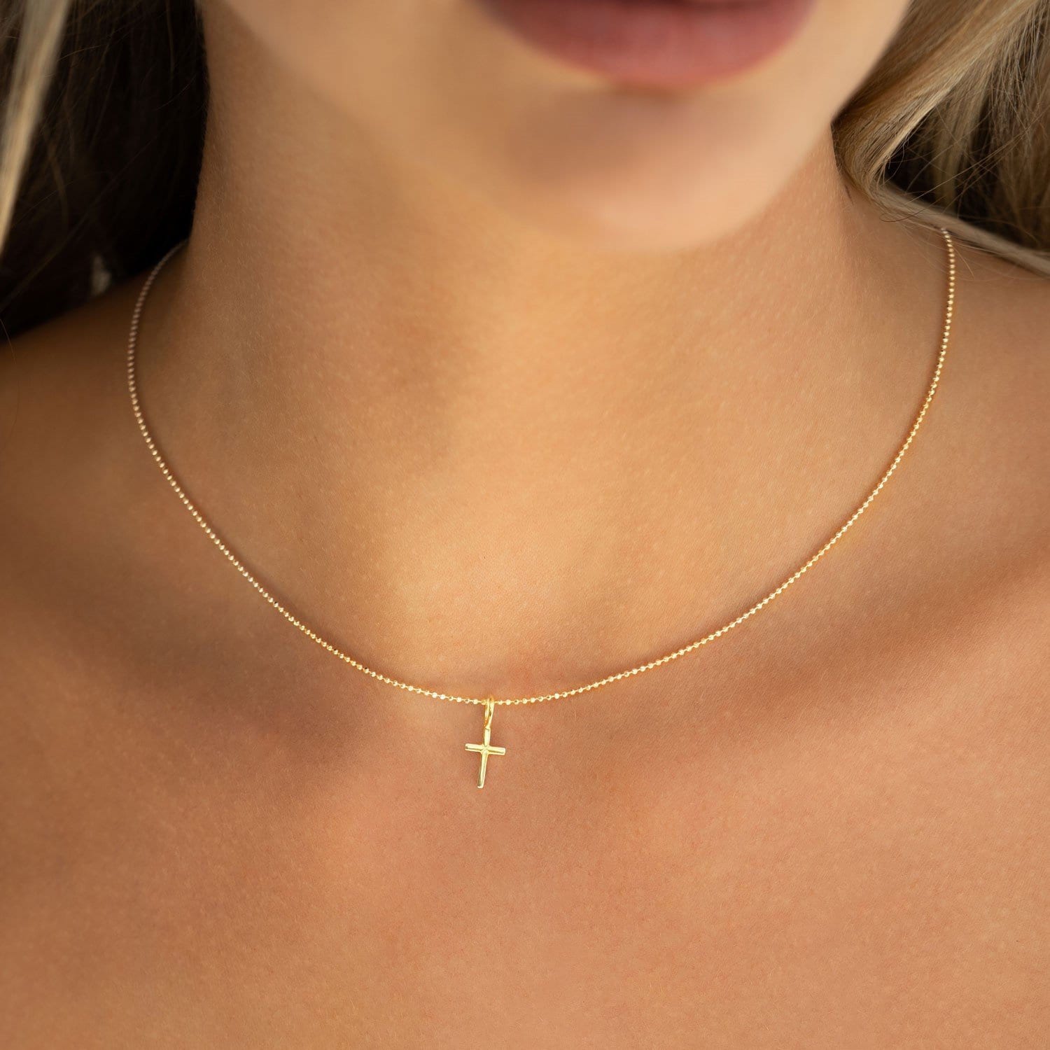 Kette Kreuz 925 Silber Gold Kette Kreuz 925 Silber Gold von izeldesign