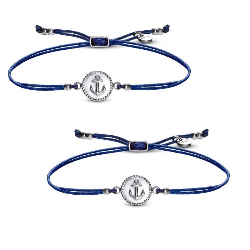 Mutter Tochter Armband Anker Silber - Maritim von izeldesign