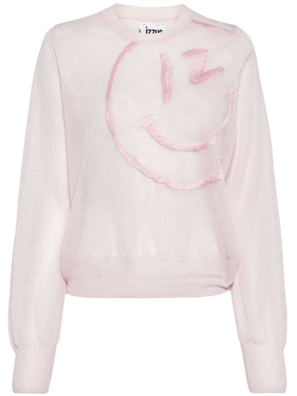 izzue Bestickter Pullover - Rosa von izzue