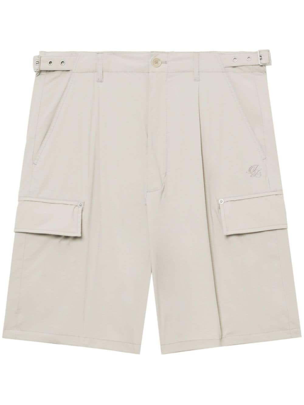 izzue Cargo-Shorts mit Logo-Stickerei - Nude von izzue