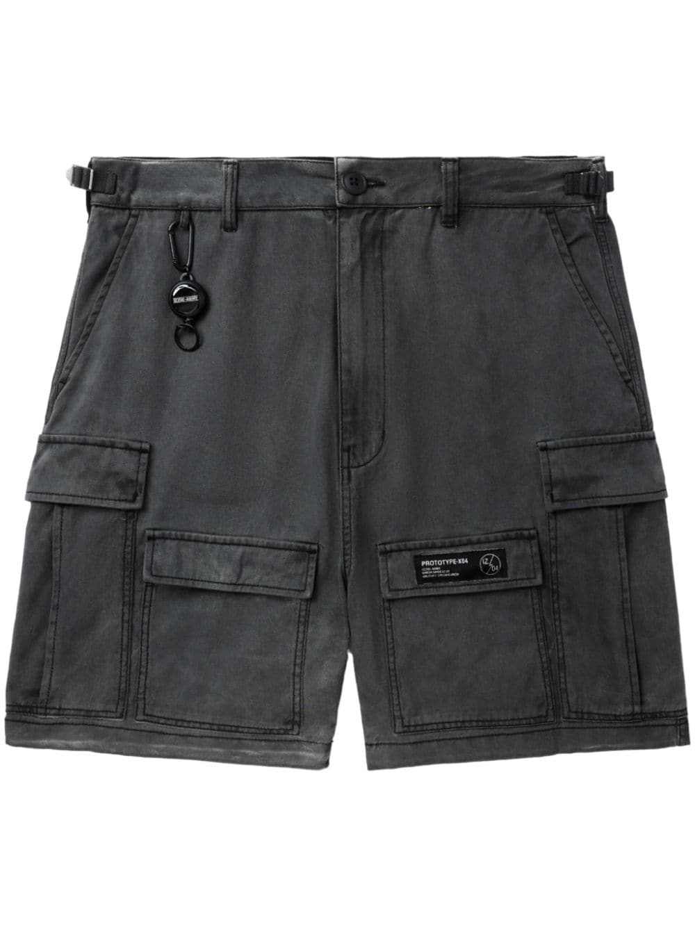 izzue Halbhohe Cargo-Shorts - Grau von izzue