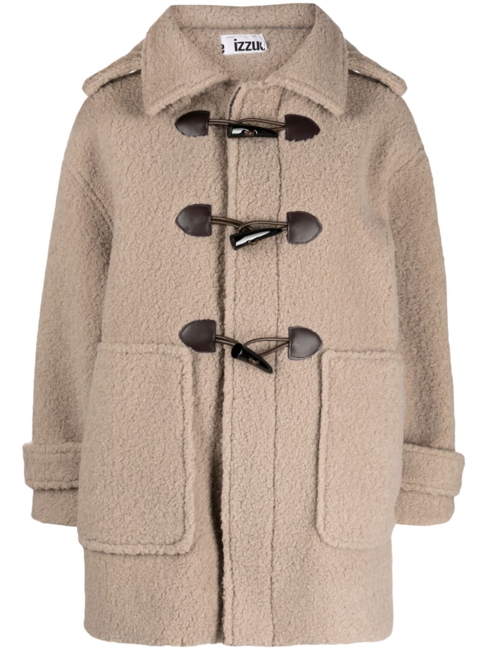 izzue Jacke aus Faux Shearling - Braun von izzue