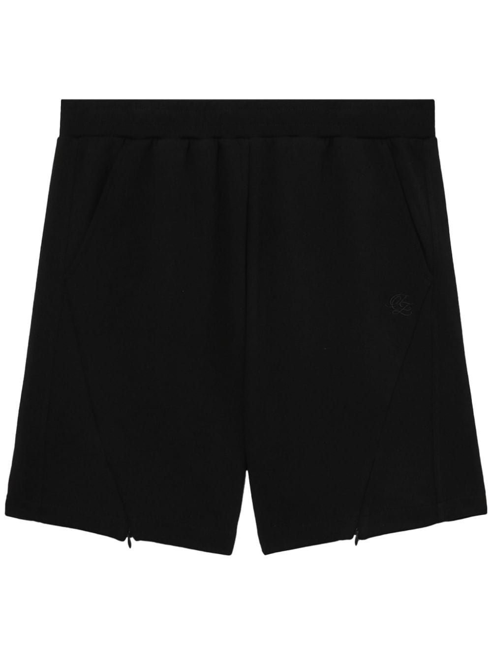 izzue Joggingshorts mit Logo-Stickerei - Schwarz von izzue