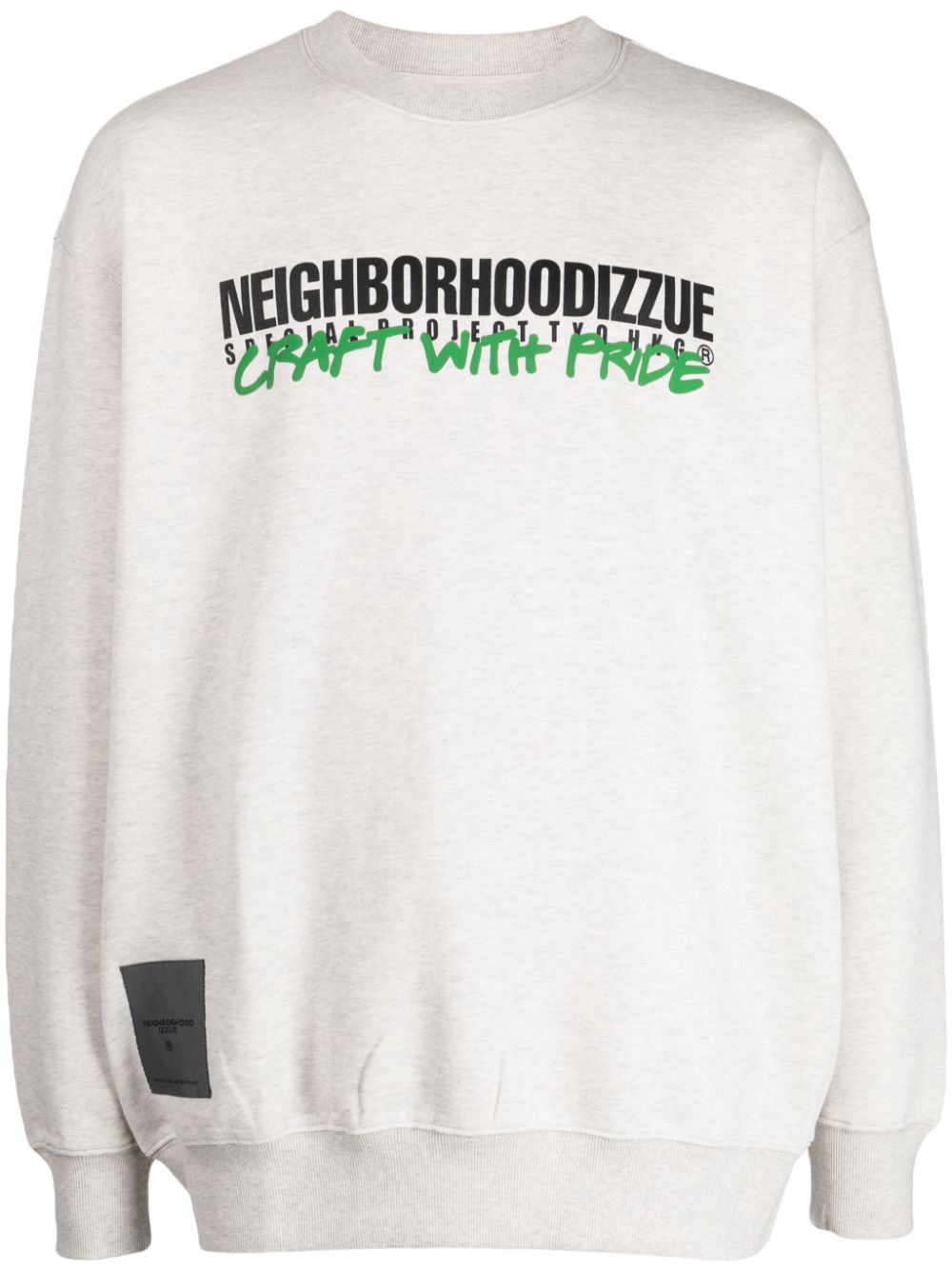 izzue Pullover mit Logo-Print - Grau von izzue