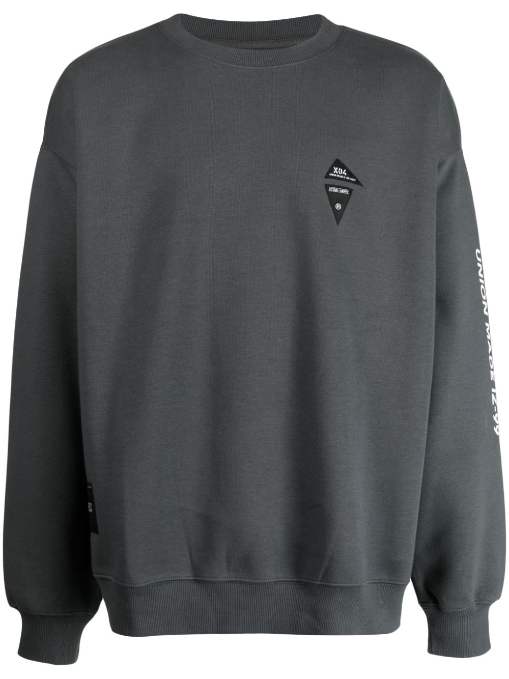 izzue Pullover mit Logo-Print - Grau von izzue