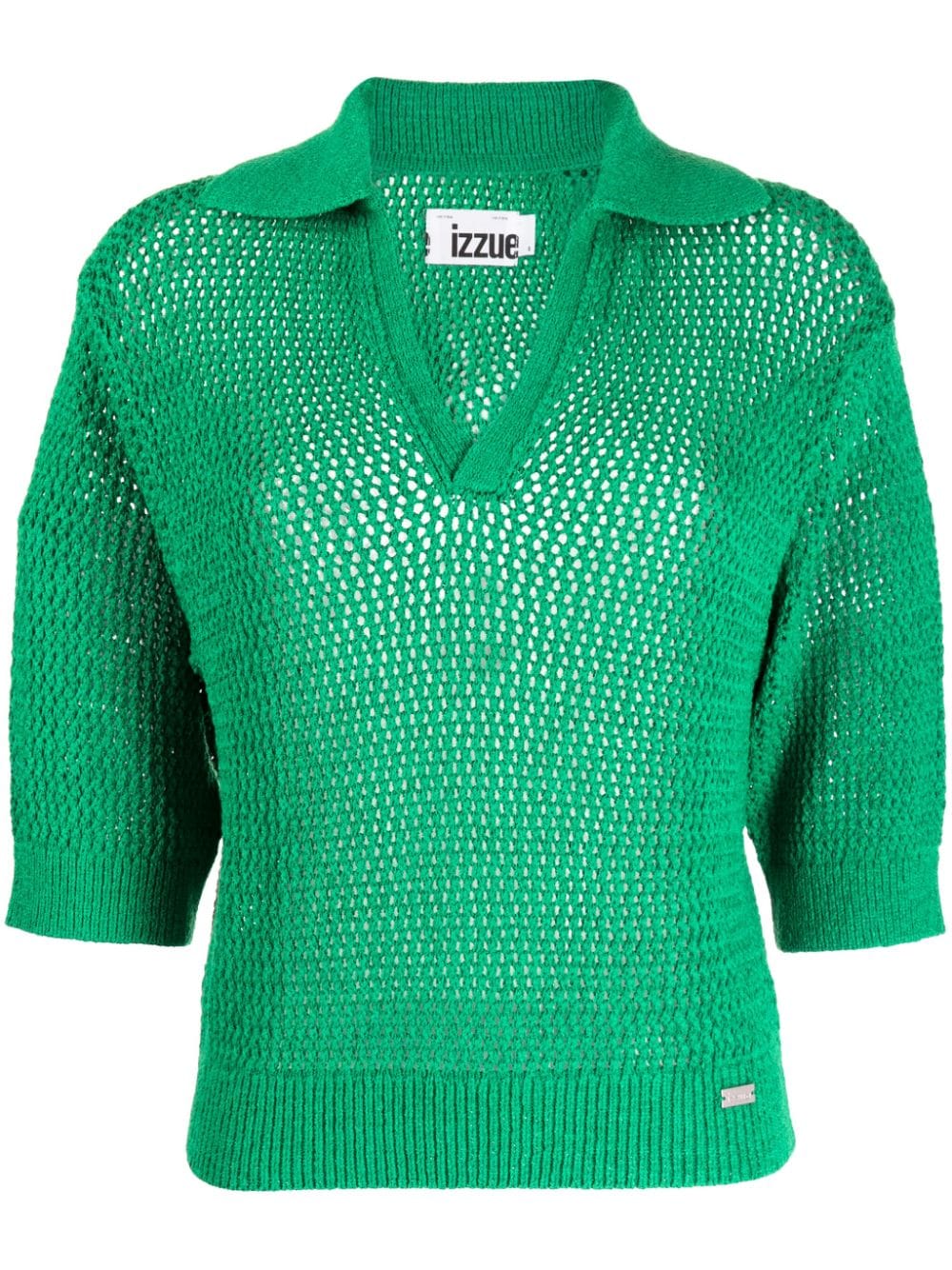 izzue Pullover mit V-Ausschnitt - Grün von izzue