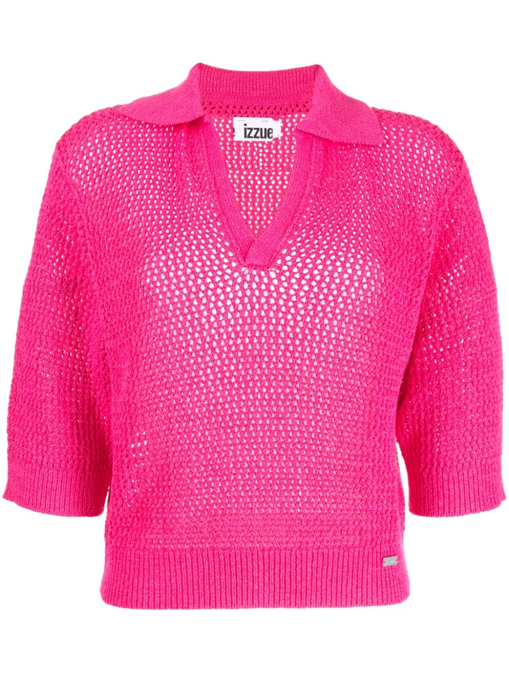 izzue Pullover mit V-Ausschnitt - Rosa von izzue