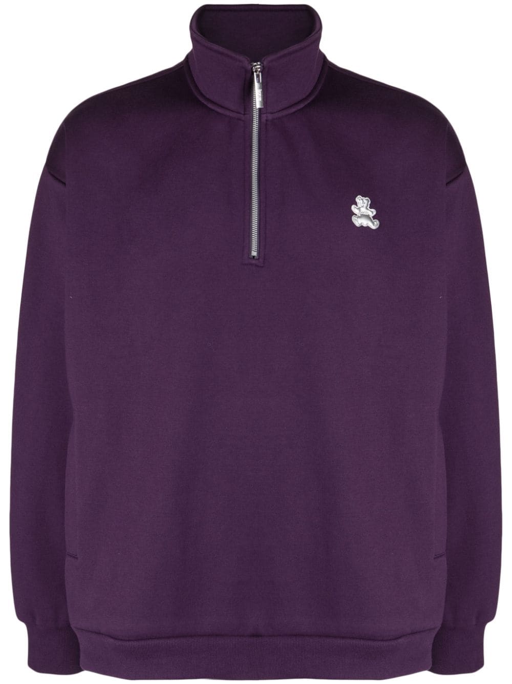 izzue Sweatshirt mit Applikation - Violett von izzue