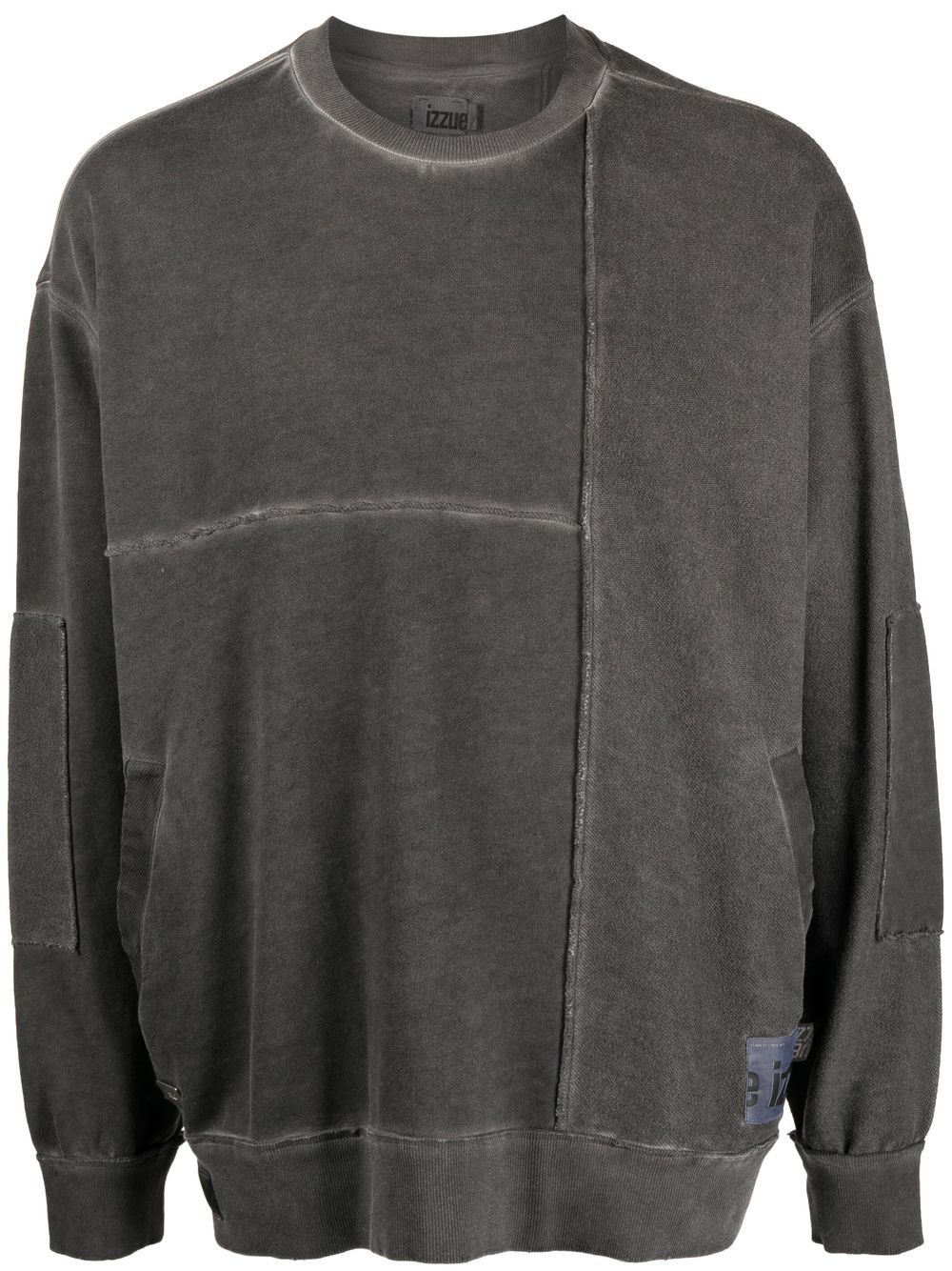 izzue Sweatshirt mit Logo-Patch - Grau von izzue