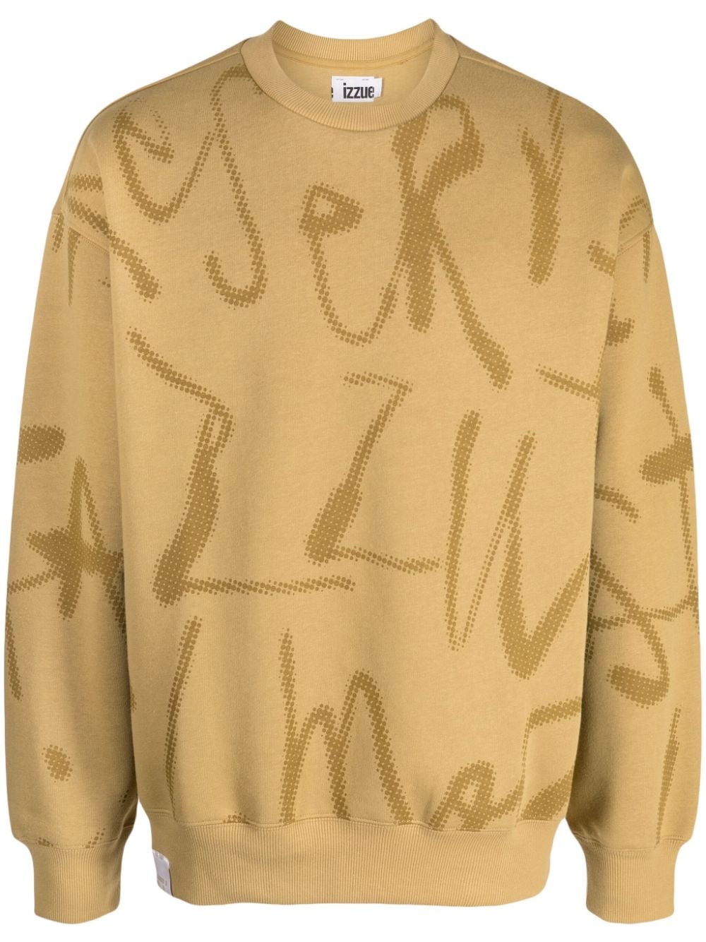 izzue Sweatshirt mit grafischem Print - Gelb von izzue