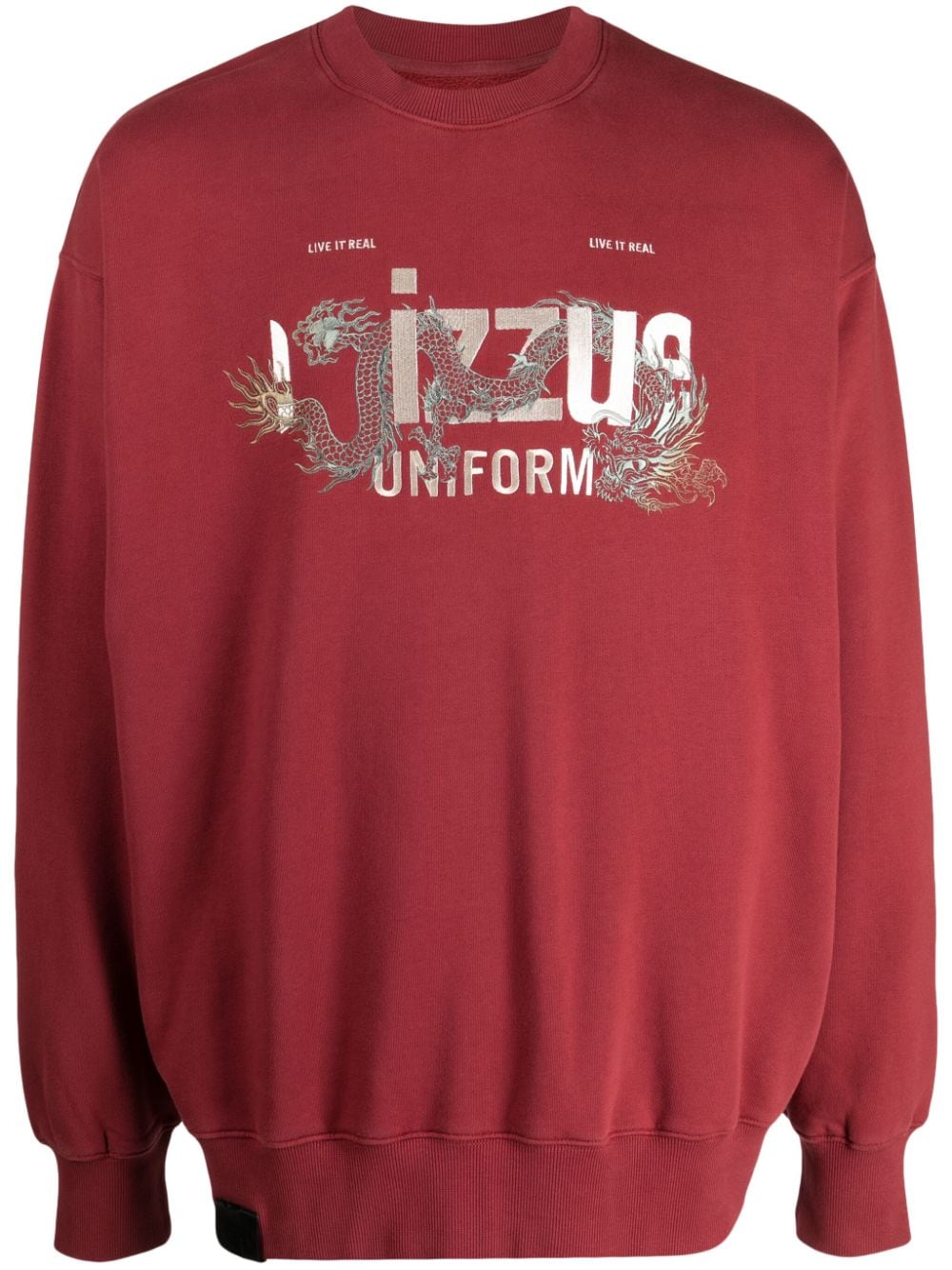 izzue Sweatshirt mit tiefen Schultern - Rot von izzue