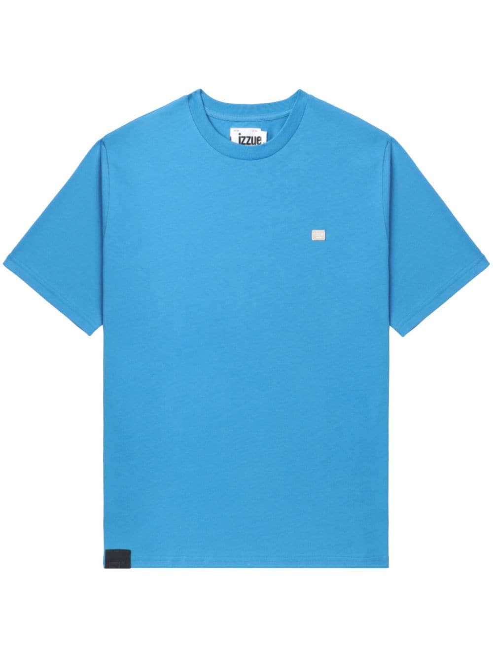 izzue T-Shirt mit Logo-Applikation - Blau von izzue