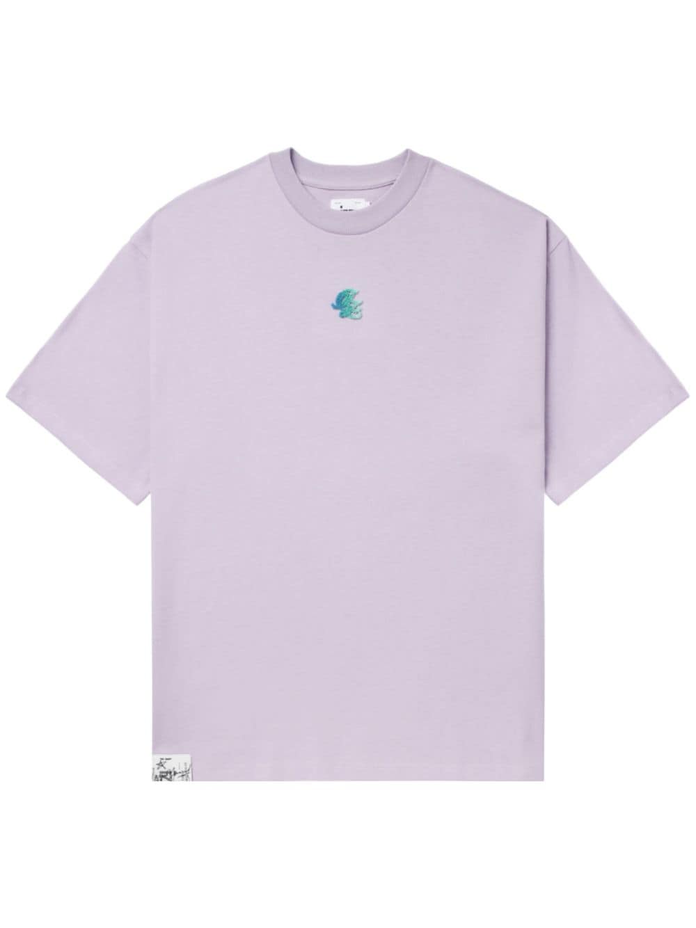 izzue T-Shirt mit Logo-Print - Violett von izzue