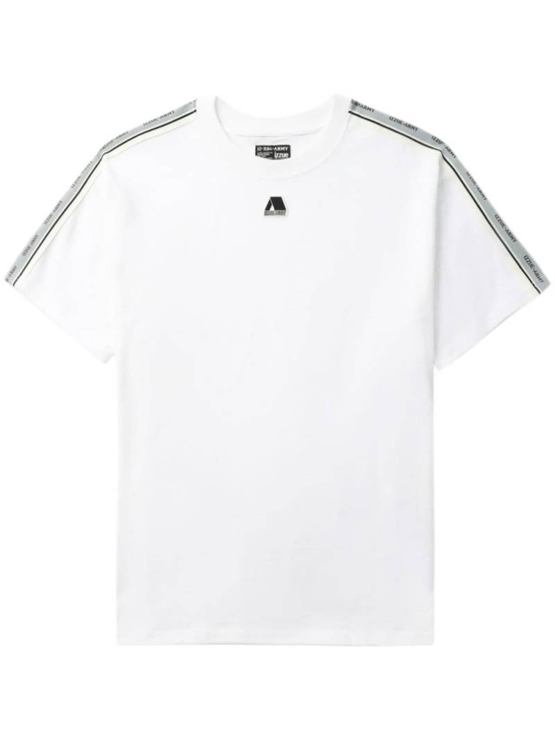 izzue T-Shirt mit Logo-Streifen - Weiß von izzue