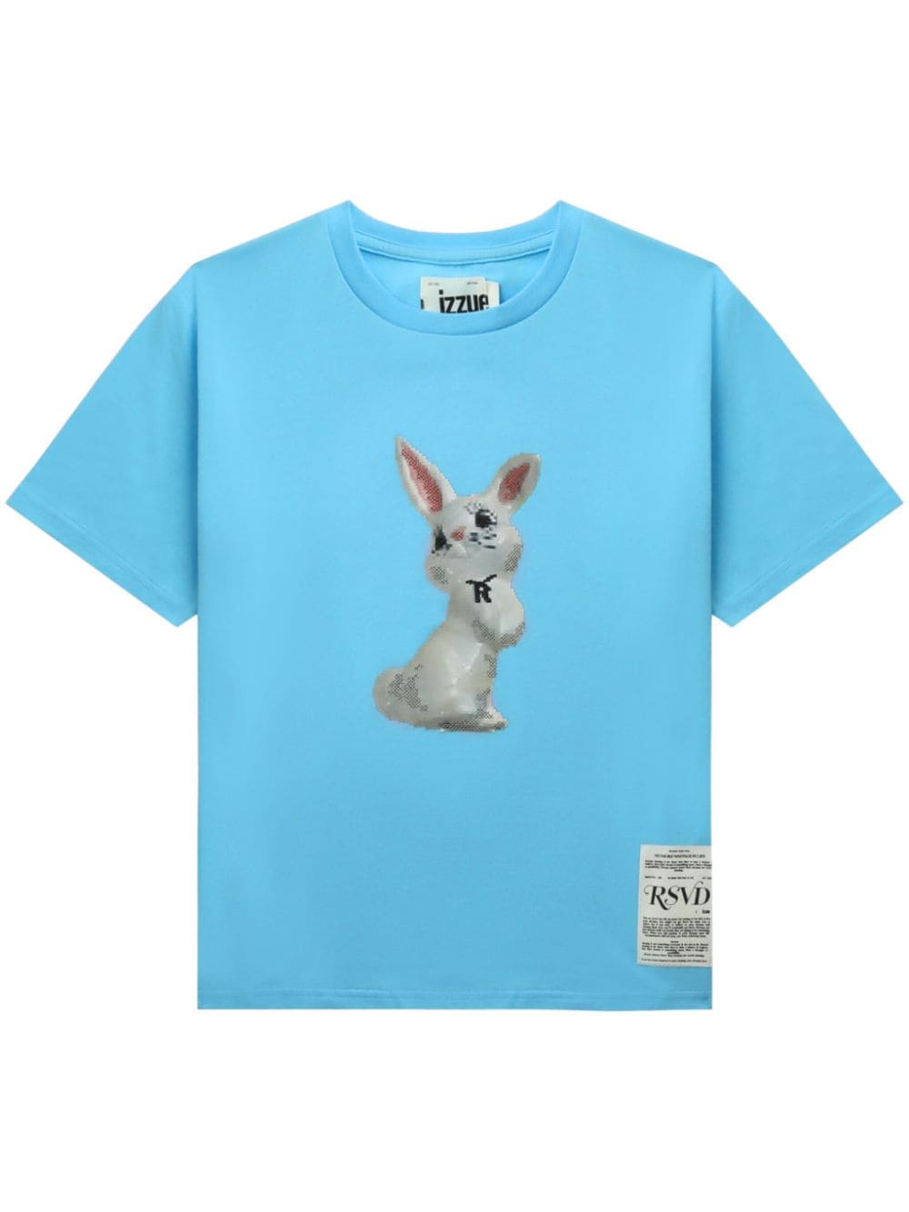 izzue T-Shirt mit Hasen-Print - Blau von izzue