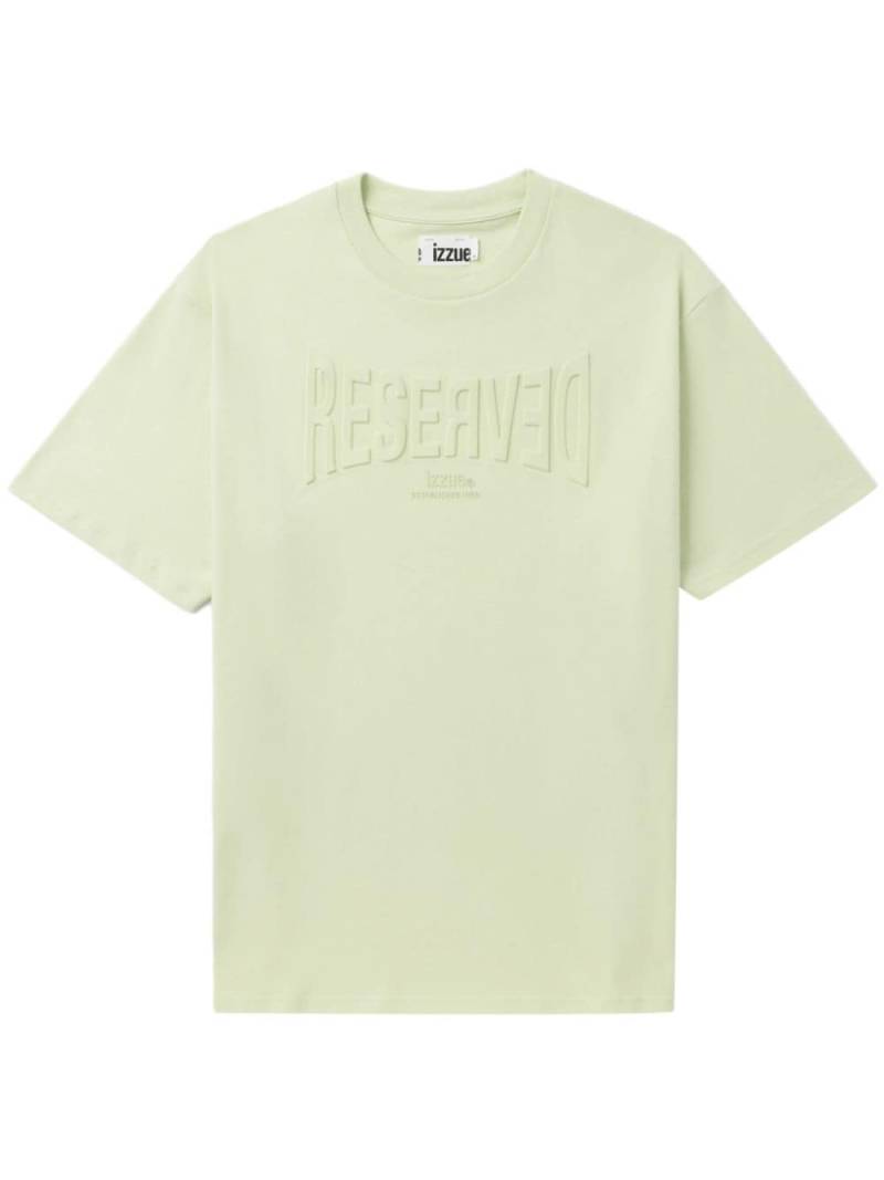 izzue T-Shirt mit Slogan-Prägung - Grün von izzue